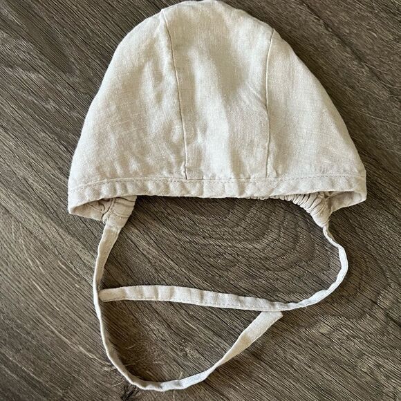 H&M Linen Bonnet NB size - Picture 2 of 5